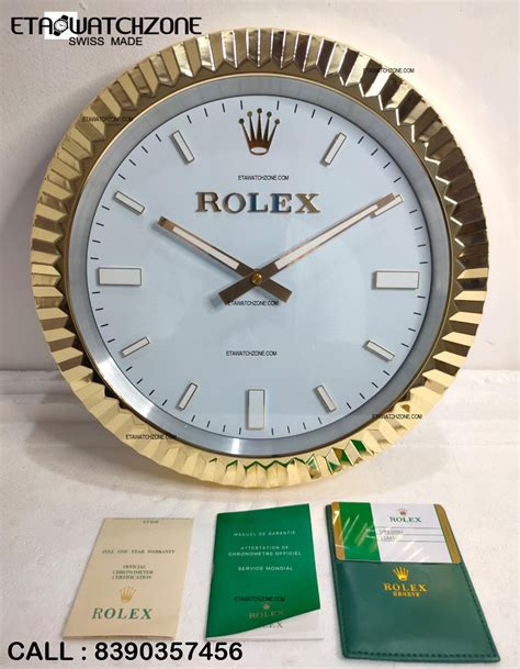 wanduhr rolex original|authentic rolex wall clock.